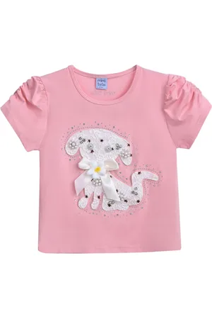 Mimi Tutu Puppy-appliqu?? T-shirt
