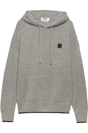 Msgm Logo-embroidered hoodie