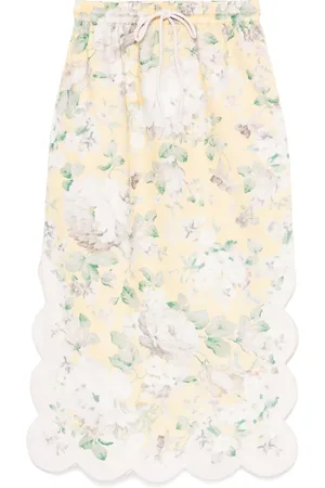 ZIMMERMANN Acacia scallop midi skirt