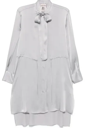 SEMICOUTURE Tied-neck mini dress