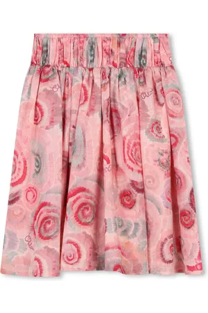 Chloé Abstract-print organic cotton maxi skirt