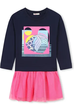 Billieblush Logo-print cotton dress
