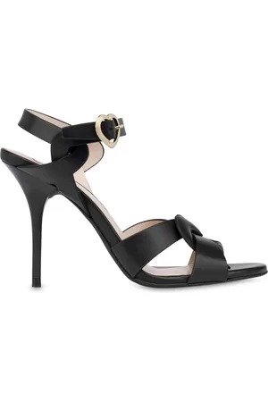 Moschino 100mm leather sandals