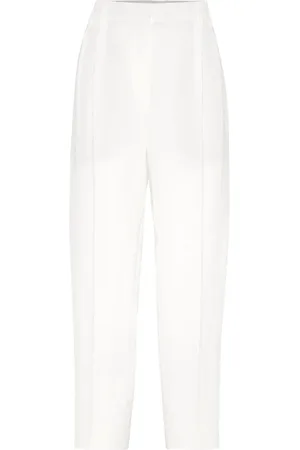 Brunello Cucinelli High-waist cropped trousers