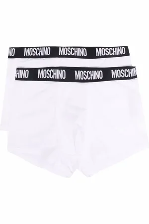 Moschino Logo-waistband stretch-cotton boxers