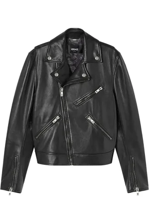 VERSACE Leather biker jacket