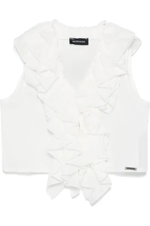 MONNALISA Ruffled-trim blouse