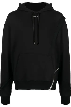 HELIOT EMIL Zipped organic cotton hoodie