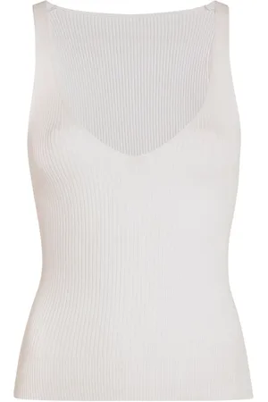 Another Tomorrow Ribbed-knit tank top
