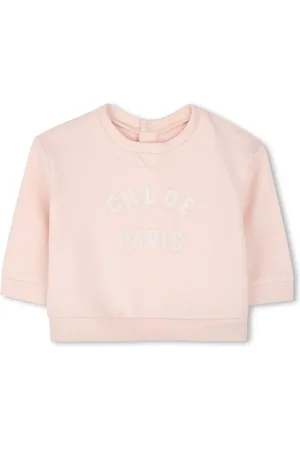 Chloé Logo-patch cotton sweatshirt