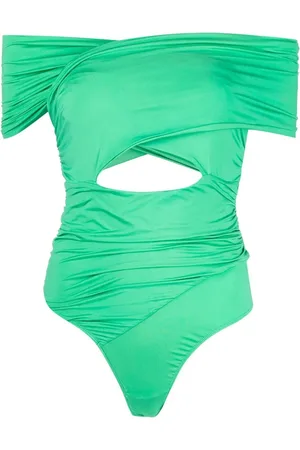 FLEUR DU MAL Wrap-front bodysuit