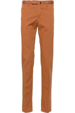 Incotex Mid-rise tapered chinos
