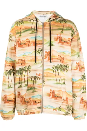 Les Benjamins Graphic-print zip-up hoodie