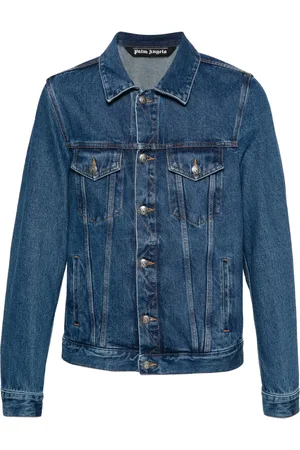 Palm Angels Embossed-monogram denim jacket