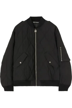 Palm Angels Logo-appliqu?? quilted bomber jacket