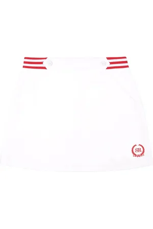Sporty & Rich Kelly logo-embroidered skirt