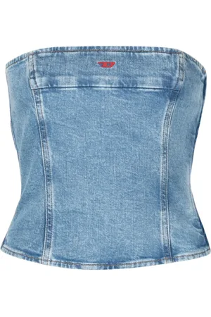 Diesel De-Ville denim bustier top