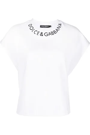 Dolce & Gabbana Logo-embroidered cotton T-shirt