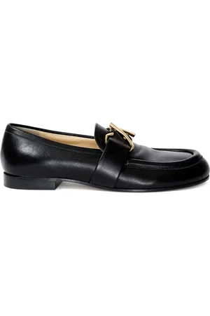 Proenza Schouler Monogram-plaque leather loafers