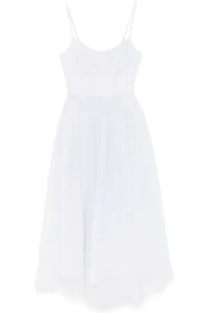 ZIMMERMANN Tulle corset midi dress