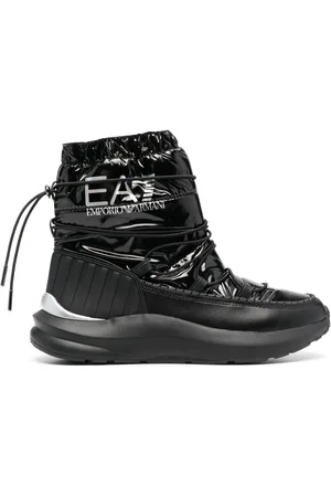 EA7 Logo-print quilted snow boots
