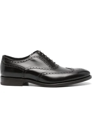 HENDERSON BARACCO Perforated-detail leather oxford shoes