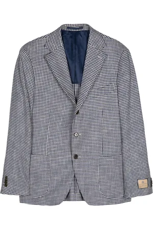 MAN ON THE BOON. Houndstooth single-breasted jacket