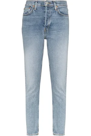 RE/DONE Slim-fit cropped jeans