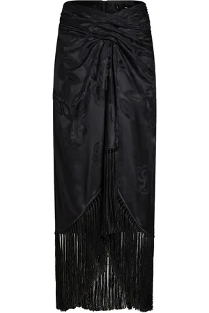 Etro Fringed jacquard maxi skirt