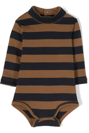 TEDDY & MINOU Stripe-print long-sleeve bodysuit