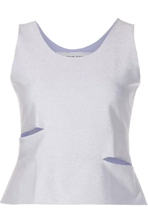 Gloria Coelho Glittered cut-out top