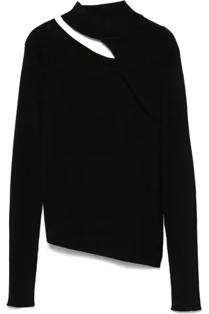 DKNY Cut-out mock-neck sweater