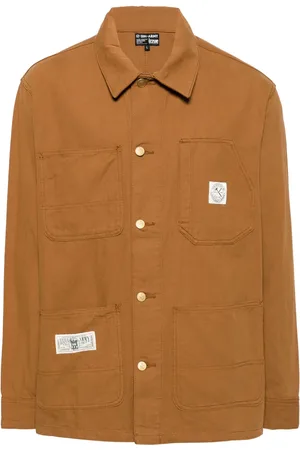 Izzue Logo-appliqu?? cotton jacket