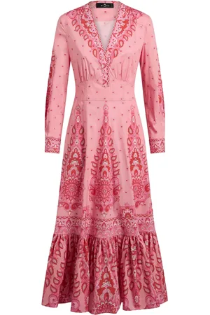 Etro Printed poplin midi dress