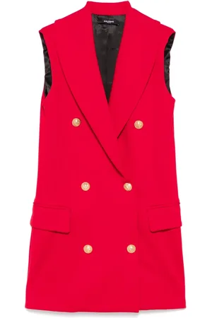 Balmain Embossed-buttons dress
