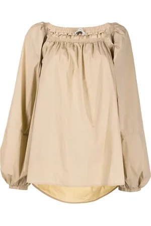 GOEN.J Off-shoulder puff-sleeve blouse