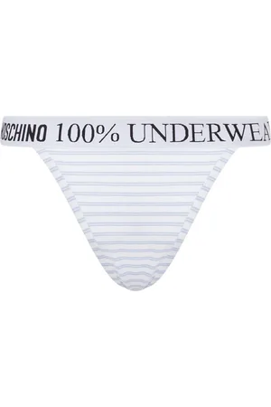 Moschino Striped thongs