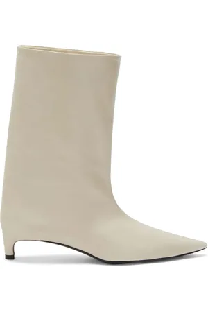 Jil Sander 30mm leather ankle boots