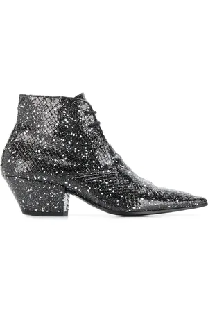 Saint Laurent Belle 45 lace-up boots