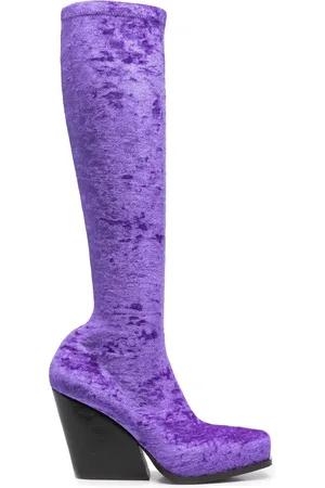 Stella McCartney Velour knee-high boots