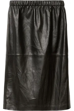 Fabiana Filippi Leather midi skirt