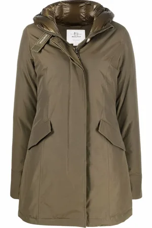 Woolrich Hooded cotton-blend parka coat