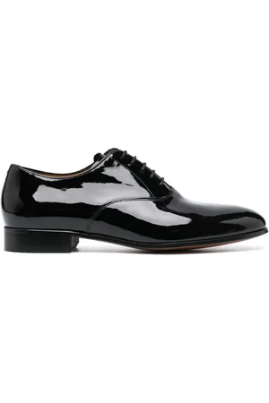 Fursac High-shine leather derby shoes