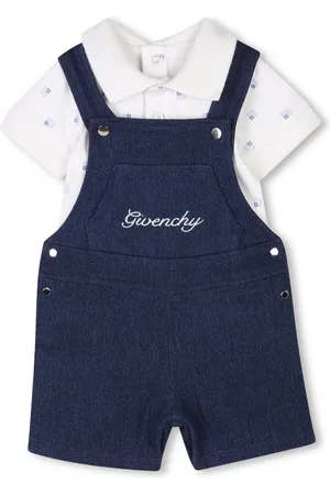 Givenchy Logo-embroidered dungarees set