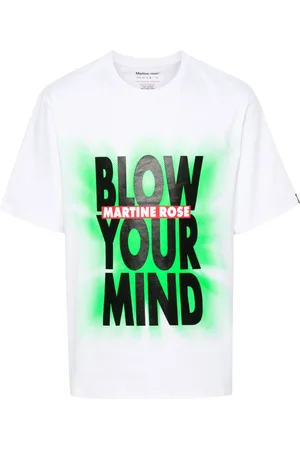 MARTINE ROSE Logo-print cotton T-shirt