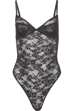 FLEUR DU MAL Le Stretch lace wireless bodysuit