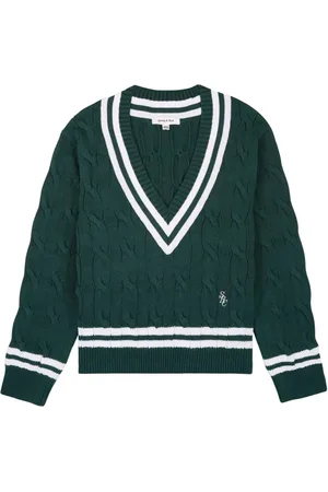 Sporty & Rich Logo-embroidered cotton jumper