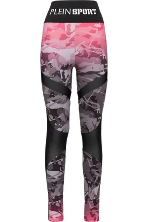Philipp Plein Camouflage-print high-waisted leggings