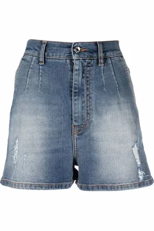 Dolce & Gabbana Distressed faded denim shorts