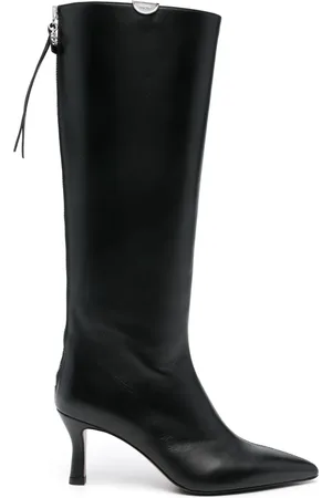 Maje 75mm leather boots